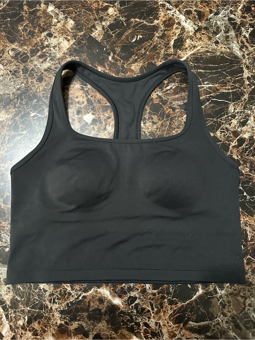 Victoria Secret Pink- Black Racerback Sports Bra